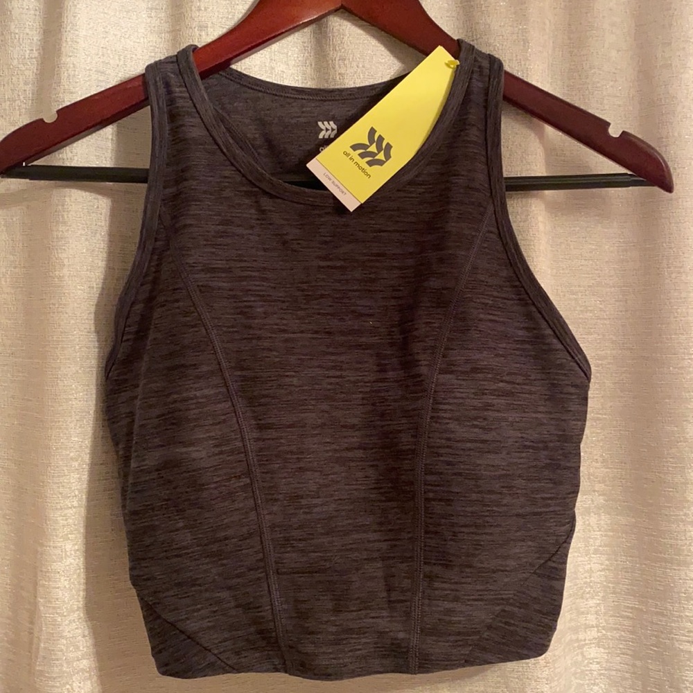 Gray Workout Crop with built in sports bra 🏃🏻‍♀️